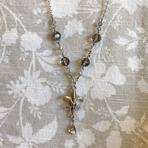 NWT Womens Cookie Lee Fleur Di Lis Necklace